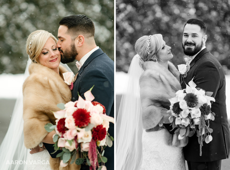 20 magical winter wedding snow(pp w768 h570) - Andrea + Frank | Pittsburgh Airport Marriott Wedding Photos
