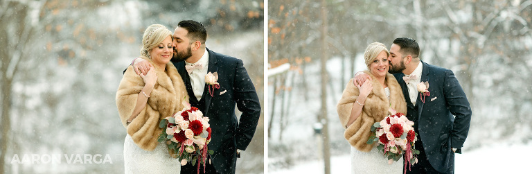 28 cold bride brown fur wedding(pp w768 h251) - Andrea + Frank | Pittsburgh Airport Marriott Wedding Photos