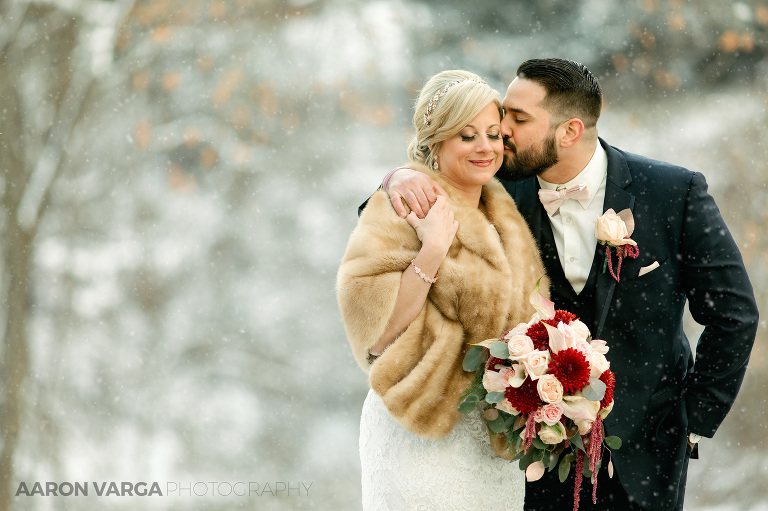33 snowy wedding photos winter(pp w768 h511) - Andrea + Frank | Pittsburgh Airport Marriott Wedding Photos