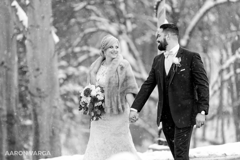 40 bride groom winter wedding snow(pp w768 h512) - Andrea + Frank | Pittsburgh Airport Marriott Wedding Photos