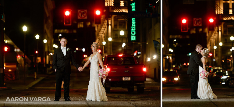 41 night photos downtown pittsburgh(pp w768 h351) - Summer + Paul | Embassy Suites Downtown Pittsburgh Wedding Photos