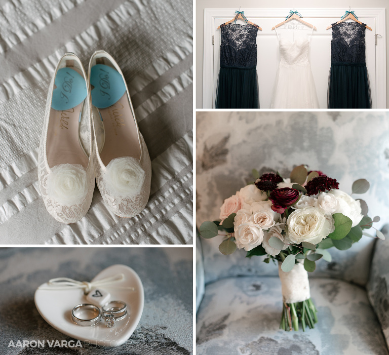 01 blue ivory wedding details(pp w768 h701) - Beth + Luke | Carnegie Music Hall Wedding Photos
