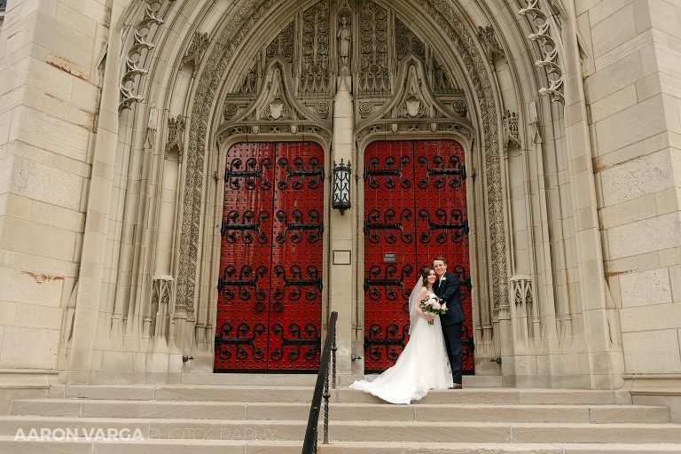 07 heinz chapel wedding red doors(pp w768 h512) - Beth + Luke | Carnegie Music Hall Wedding Photos