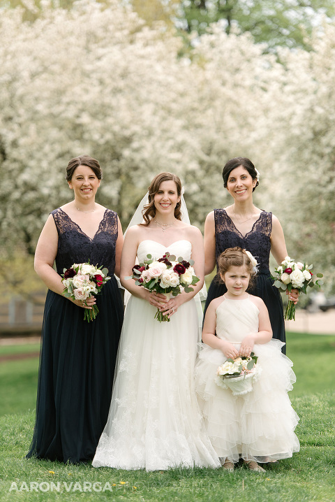 13 bridesmaids dark blue dresses(pp w480 h718) - Beth + Luke | Carnegie Music Hall Wedding Photos