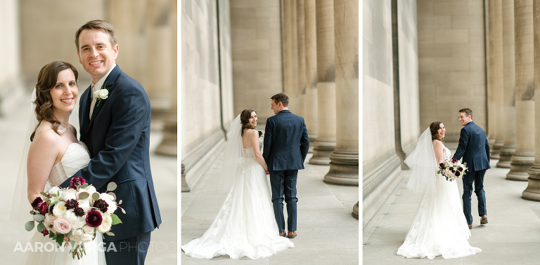 24 cmu columns wedding oakland(pp w768 h378) - Beth + Luke | Carnegie Music Hall Wedding Photos