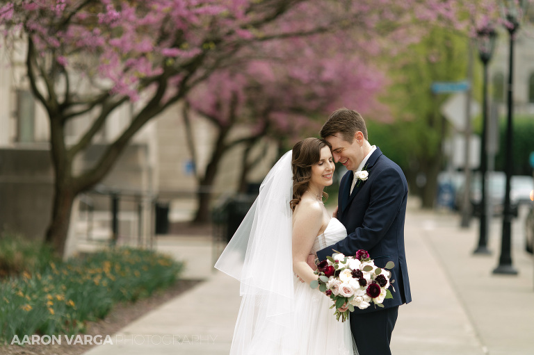 26 pink trees in spring wedding(pp w768 h511) - Beth + Luke | Carnegie Music Hall Wedding Photos