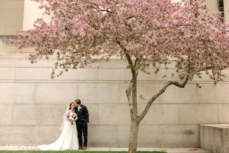 28 spring wedding photos blossoms(pp w768 h512) - Beth + Luke | Carnegie Music Hall Wedding Photos
