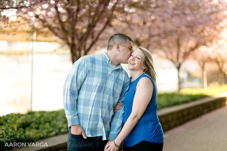 01 pink trees spring engagement(pp w768 h512) - Amanda + Adam | North Shore and Mt. Washington Engagement Photos