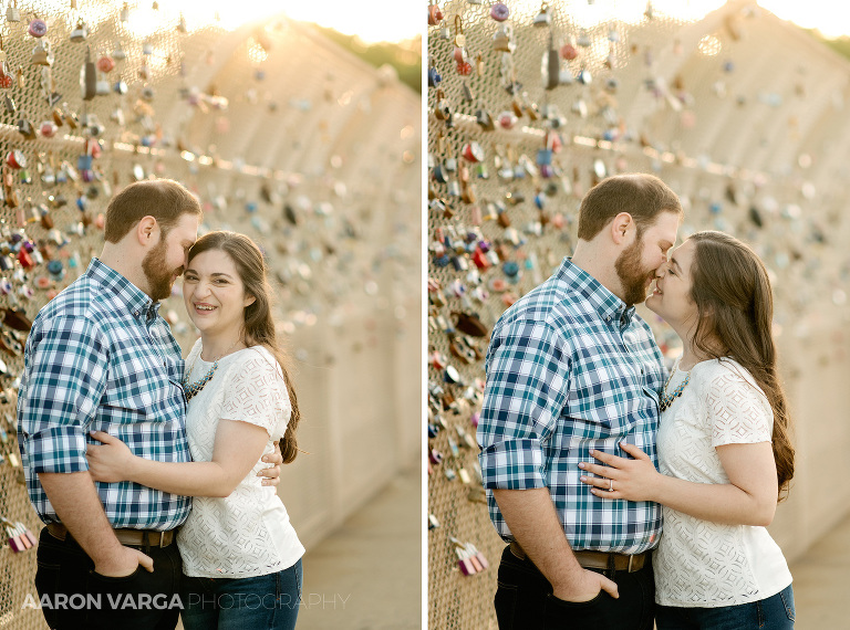 15 schenley park lock bridge engagement(pp w768 h570) - Laura + CJ | Schenley Park and North Shore Engagement Photos