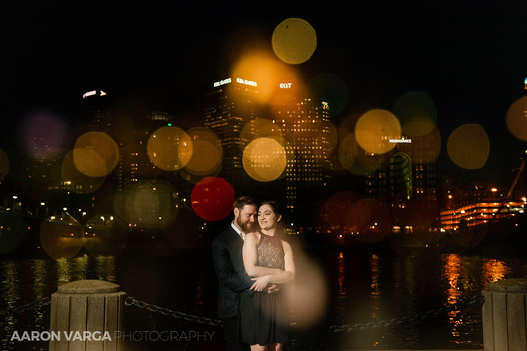 27 double exposure night engagement(pp w768 h512) - Laura + CJ | Schenley Park and North Shore Engagement Photos