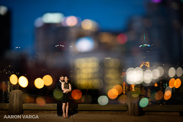 28 double exposure engagement photos off camera flash(pp w768 h512) - Laura + CJ | Schenley Park and North Shore Engagement Photos