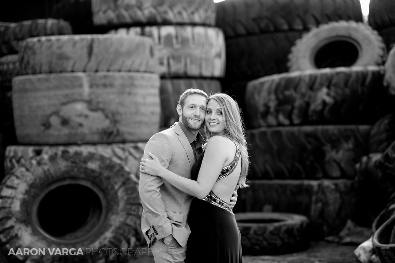 24 strip district tire yard engagement session(pp w768 h512) - Danielle + Zack | Highland Park and Strip District Engagement Photos