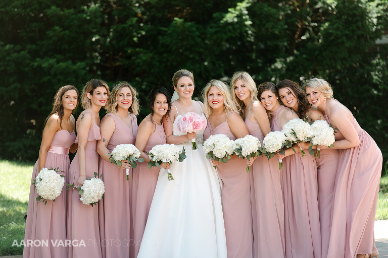 11 blush bridesmaid dresses(pp w768 h512) - Amanda + Brandon | Duquesne University and J. Verno Studios Wedding Photos
