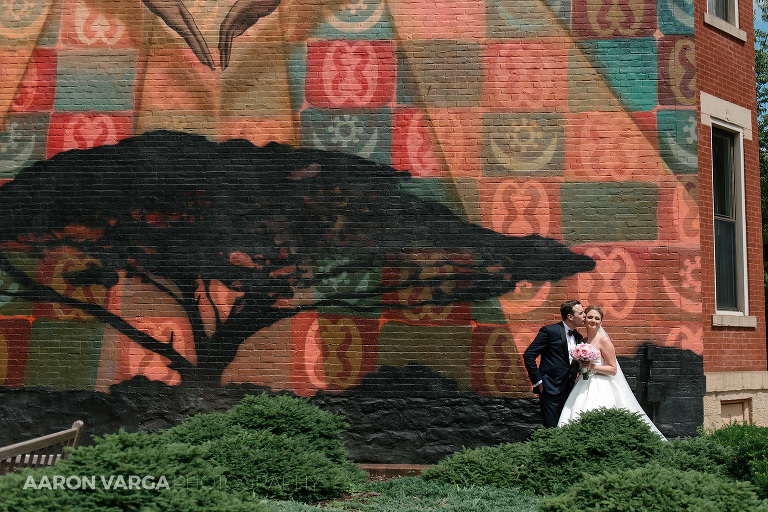 16 duquesne university mural wedding(pp w768 h512) - Amanda + Brandon | Duquesne University and J. Verno Studios Wedding Photos