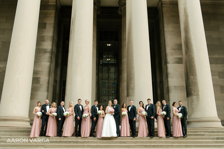 23 mellon institute wedding party(pp w768 h512) - Amanda + Brandon | Duquesne University and J. Verno Studios Wedding Photos