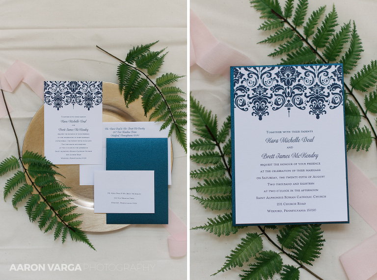 02 lay flat wedding invitations(pp w768 h570) - Kara + Brett | Pittsburgh Airport Marriott Wedding Photos