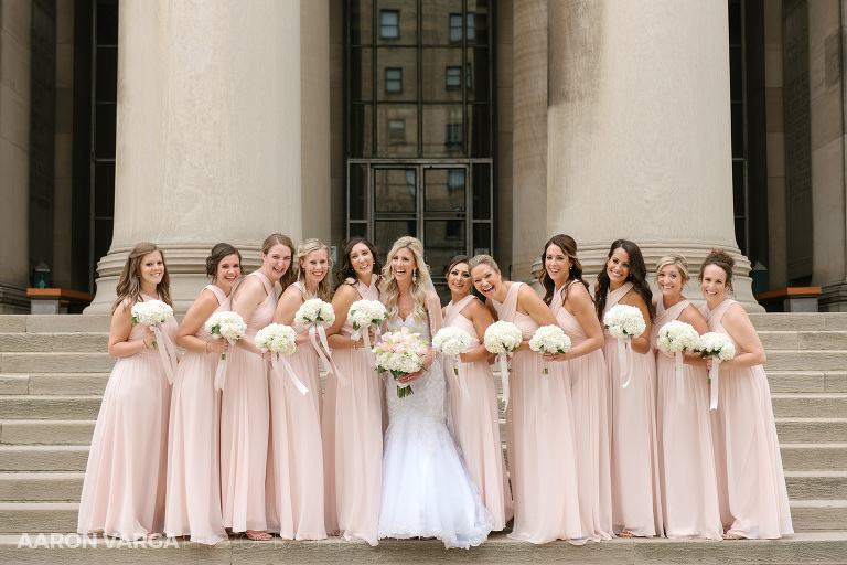 19 pink blush bridesmaid dresses(pp w768 h512) - Kara + Brett | Pittsburgh Airport Marriott Wedding Photos