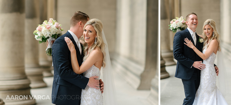 29 happy bride laughing at wedding(pp w768 h351) - Kara + Brett | Pittsburgh Airport Marriott Wedding Photos