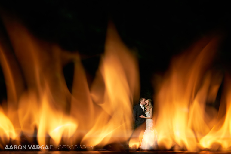 47 epic fire wedding photo(pp w768 h512) - Kara + Brett | Pittsburgh Airport Marriott Wedding Photos