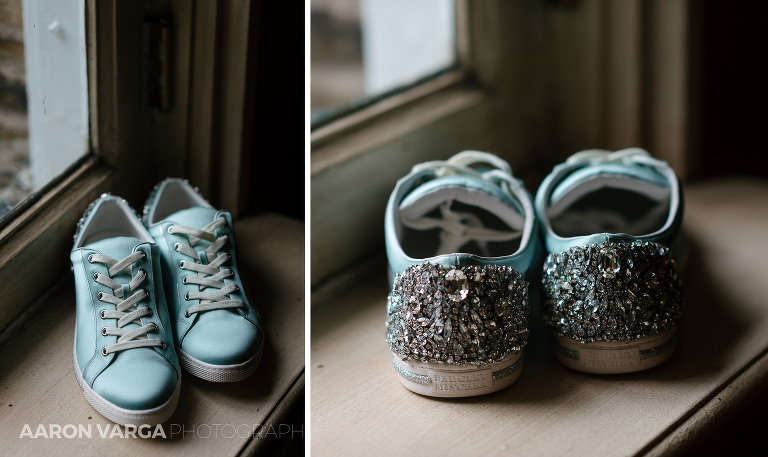 02 badgley mischka wedding sneakers tiffany blue(pp w768 h457) - Danielle + Zack | Longue Vue Club Wedding Photos