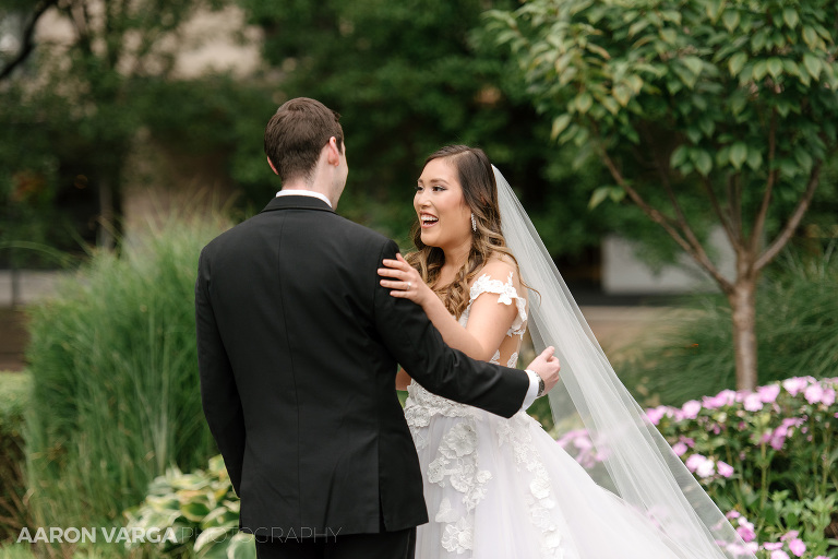 15 bride groom first look(pp w768 h512) - Jennifer + Joshua | West End Overlook and Monterey Bay Wedding Photos