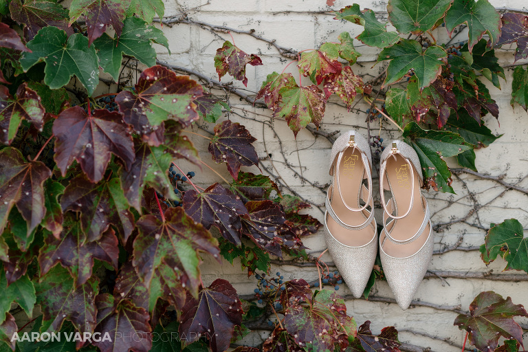 05 wedding shoes ivy wall(pp w768 h512) - Alexis + Jaron | J. Verno Studios Wedding Photos