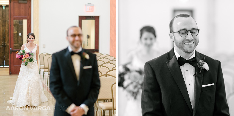 11 first look bride groom(pp w768 h381) - Anna + Andrew | Holy Trinity Greek Orthodox Church Wedding Photos