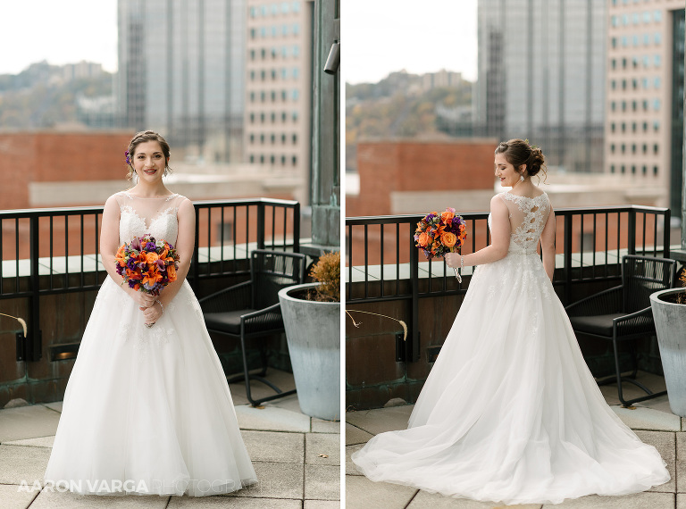 10 renaissance hotel balcony(pp w768 h570) - Laura + CJ | Renaissance Pittsburgh Hotel Wedding Photos