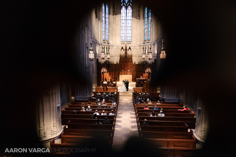 20 heinz chapel balcony wedding(pp w768 h512) - Laura + CJ | Renaissance Pittsburgh Hotel Wedding Photos