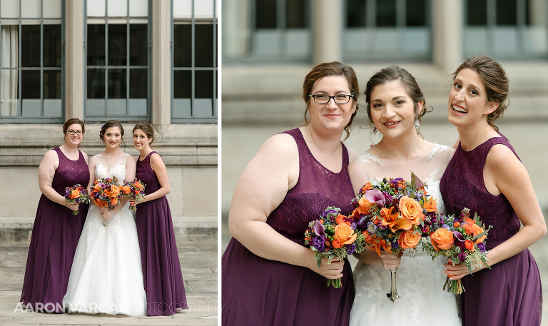 31 bridesmaids purple dresses(pp w768 h457) - Laura + CJ | Renaissance Pittsburgh Hotel Wedding Photos