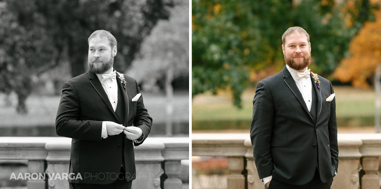 34 groom portrait(pp w768 h381) - Laura + CJ | Renaissance Pittsburgh Hotel Wedding Photos
