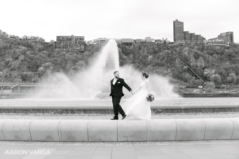 39 point state park fountain(pp w768 h512) - Laura + CJ | Renaissance Pittsburgh Hotel Wedding Photos