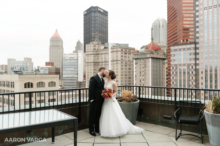 49 renaissance hotel balcony wedding(pp w768 h512) - Laura + CJ | Renaissance Pittsburgh Hotel Wedding Photos