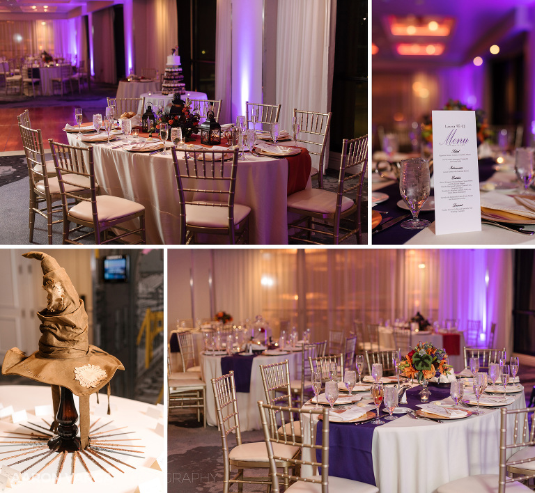 56 renaissance hotel wedding reception details(pp w768 h708) - Laura + CJ | Renaissance Pittsburgh Hotel Wedding Photos