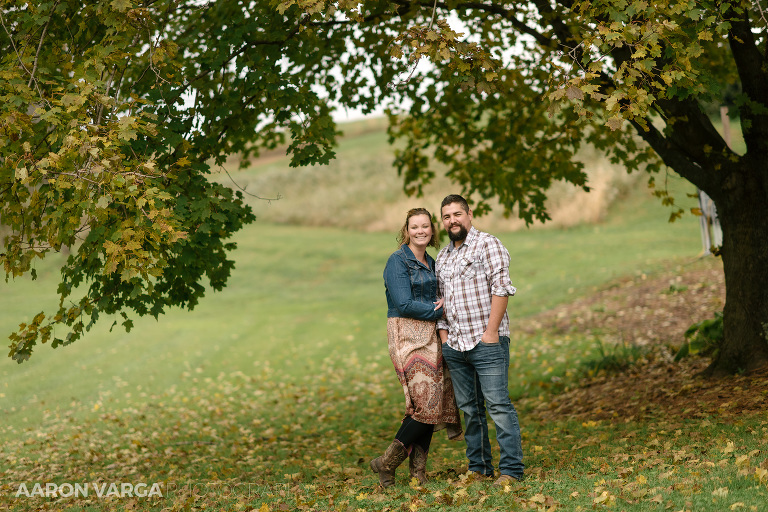 22 fall engagement photos happy couple(pp w768 h512) - Megan + Brian | Shady Elms Farm Engagement Photos