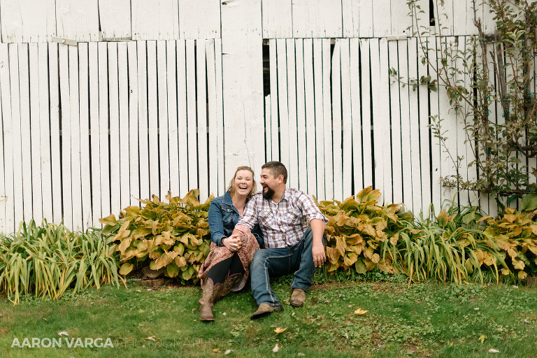 25 farm engagement laughing couple(pp w768 h512) - Megan + Brian | Shady Elms Farm Engagement Photos