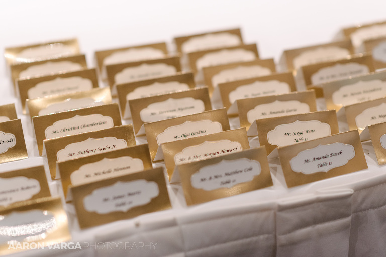 20 gold escort cards wedding(pp w768 h512) - Best of 2018: Receptions and Details