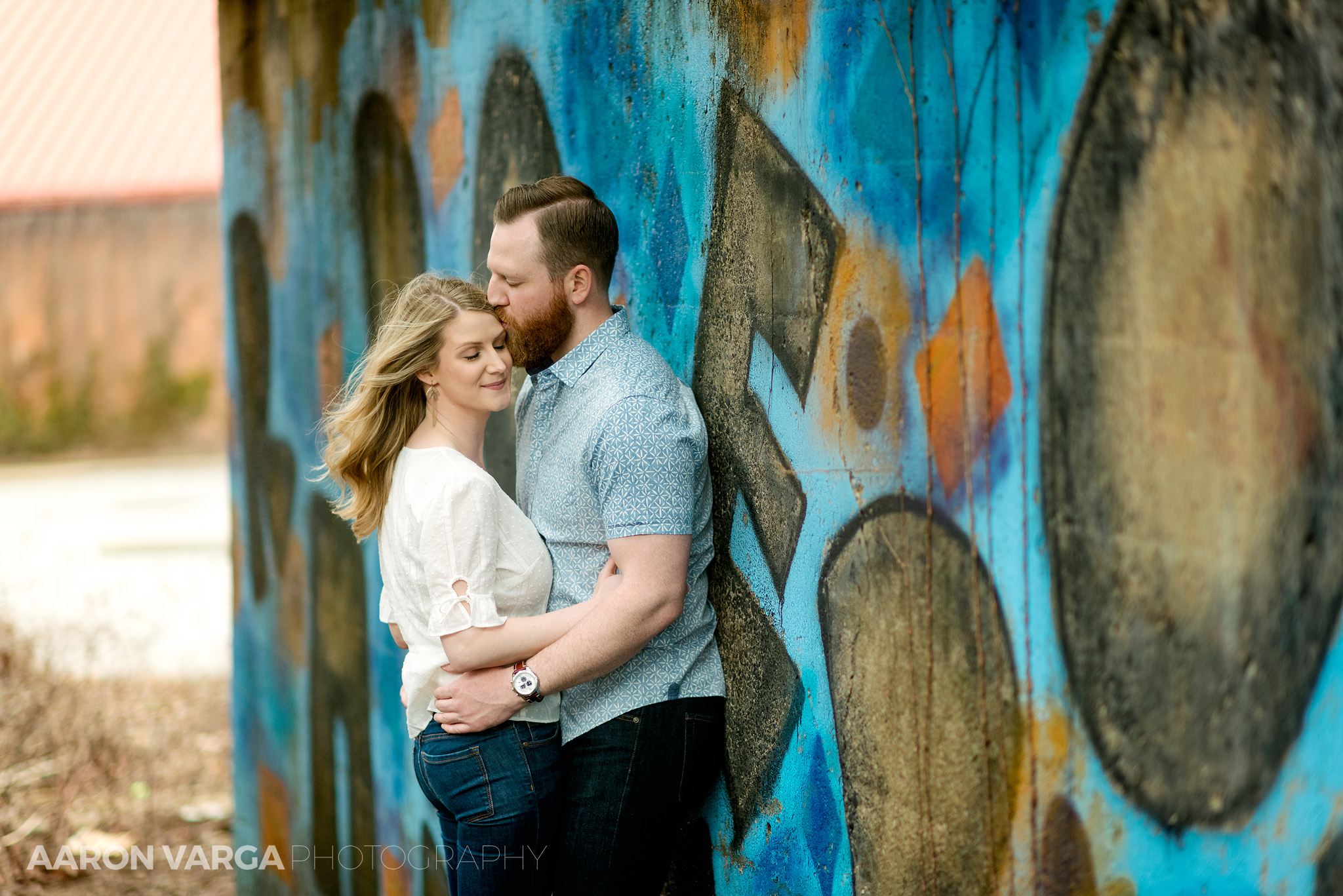 21 graffiti engagement session - Kristen + Luke | Washington's Landing Engagement Photos