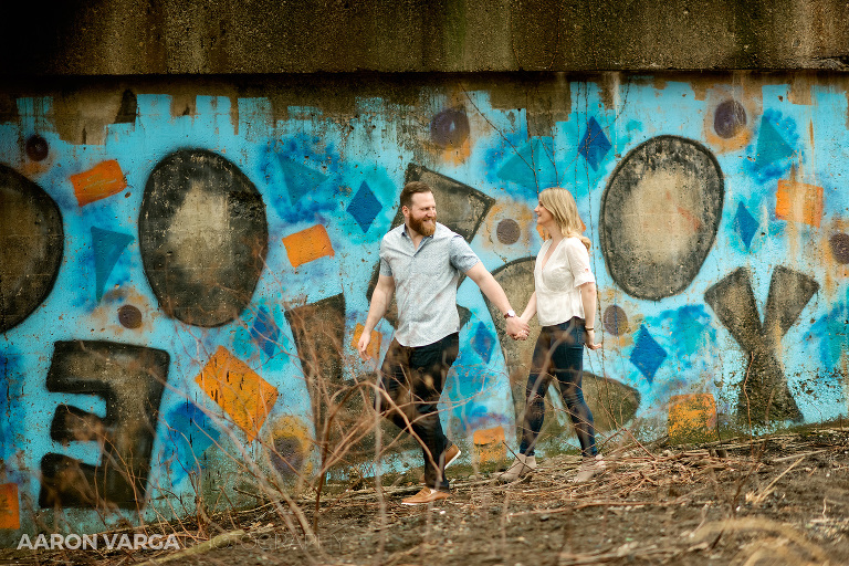 23 washingtons landing graffiti(pp w768 h512) - Kristen + Luke | Washington's Landing Engagement Photos