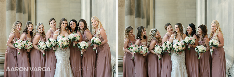 19 dusty rose bridesmaid dresses 1(pp w768 h253) - Cassandra + David | Sheraton Station Square Wedding Photos
