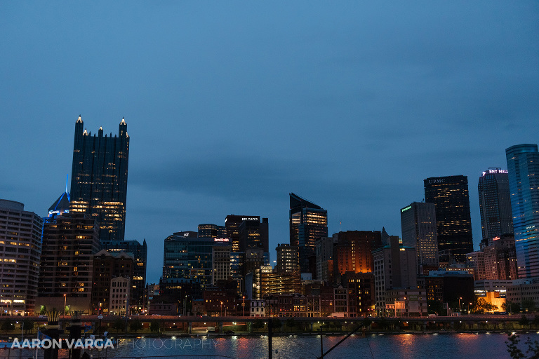 51 sheraton station square pittsburgh skyline 1(pp w768 h512) - Cassandra + David | Sheraton Station Square Wedding Photos