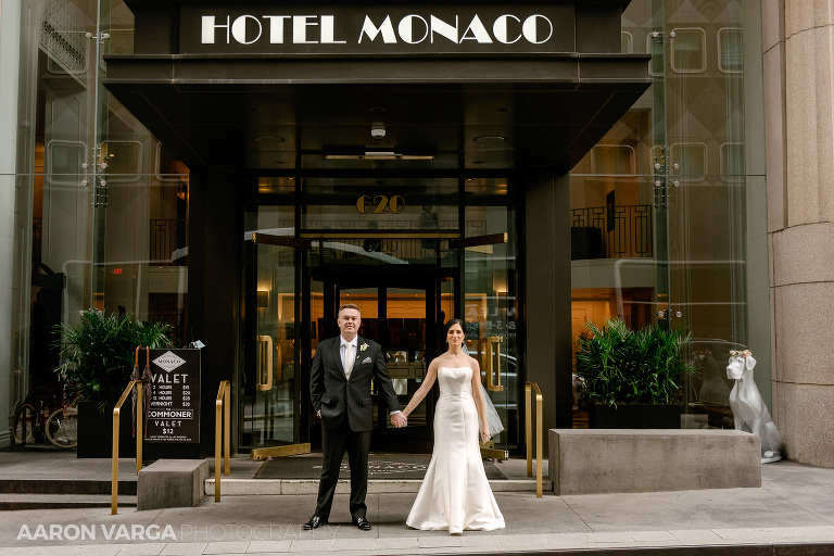 44 hotel monaco holding hands wedding(pp w768 h512) - MJ + Michael | Hotel Monaco Wedding Photos