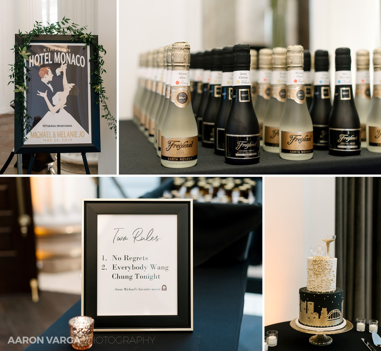 49 hotel monaco wedding reception details(pp w768 h708) - MJ + Michael | Hotel Monaco Wedding Photos