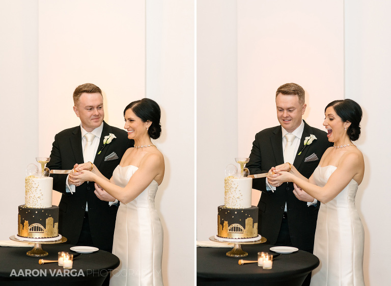 54 hotel monaco cake cutting(pp w768 h561) - MJ + Michael | Hotel Monaco Wedding Photos
