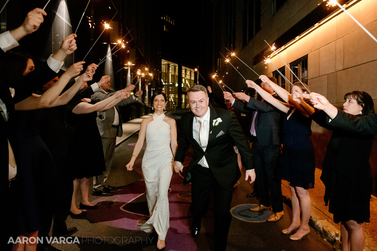 55 hotel monaco wedding sparkler exit(pp w768 h512) - MJ + Michael | Hotel Monaco Wedding Photos