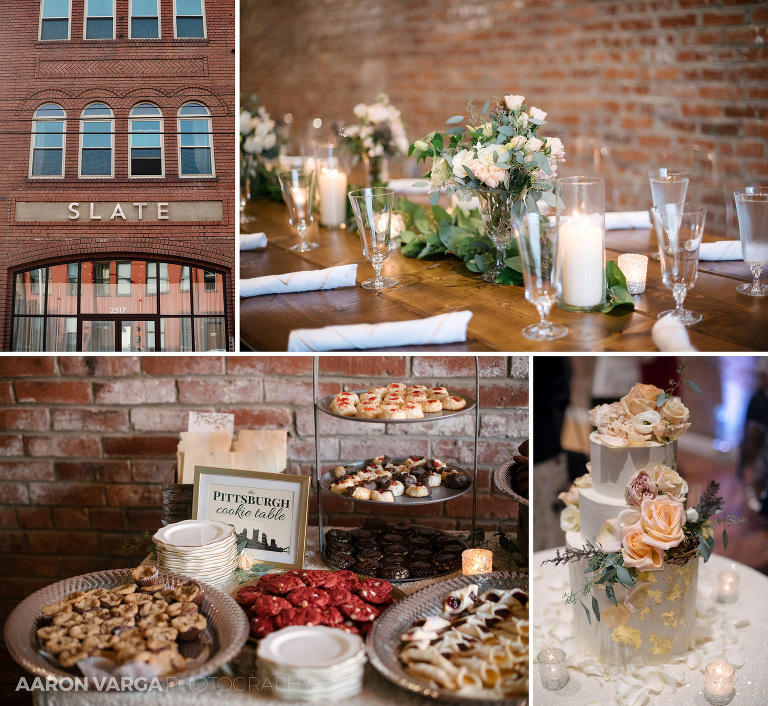 20 slate wedding details reception(pp w768 h706) - Karalyn + Calum | Duquesne Club & Slate Wedding Photos