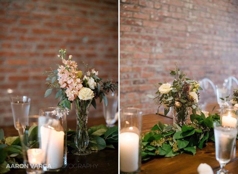 26 green sinner wedding reception flowers(pp w768 h561) - Karalyn + Calum | Duquesne Club & Slate Wedding Photos