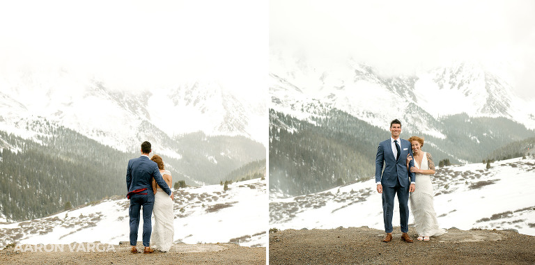07 loveland pass winter wedding photo(pp w768 h381) - Rachel + Nic | Loveland Pass Colorado Wedding Photos