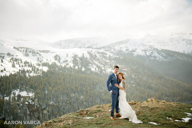 28 colorado mountain wedding bride groom(pp w768 h511) - Rachel + Nic | Loveland Pass Colorado Wedding Photos