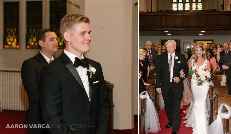12 bride groom ceremony processional(pp w768 h448) - Sarah + Kirill | DoubleTree Hotel Youngstown Ohio Wedding Photos